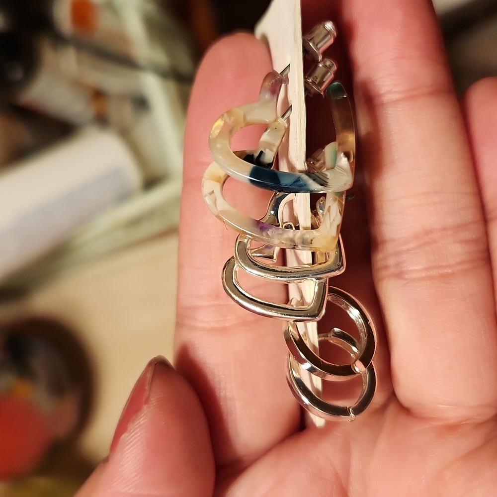 Silver Heart Earrings